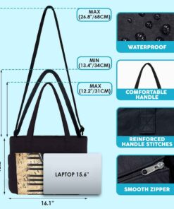 VELYZE Music Sheet 2 Puffy Tote Bag - View 2