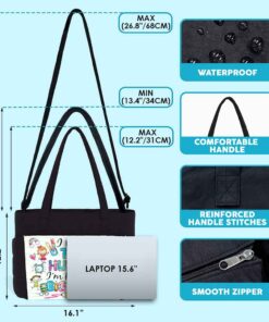 VELYZE Tiny Human Pastel Puffy Tote Bag - View 2