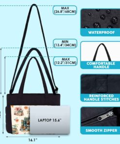 VELYZE Watercolor Art Puffy Tote Bag - View 2