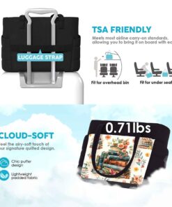 VELYZE Watercolor Art Puffy Tote Bag - View 4